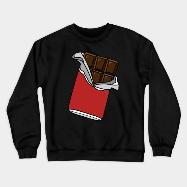 Chocolate Bar Crewneck Sweatshirt by Kelly Louise Art